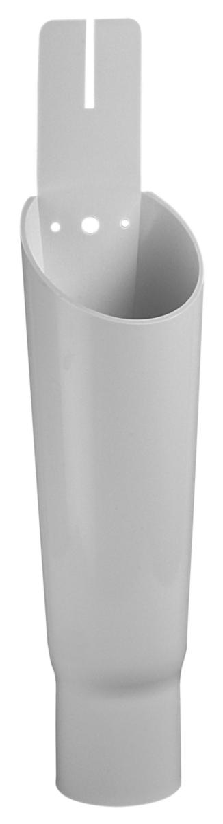 Vaskemaskintrakt smal modell med feste, Faluplast - 40 mm trakt. smal modell med feste for slange. hvit
