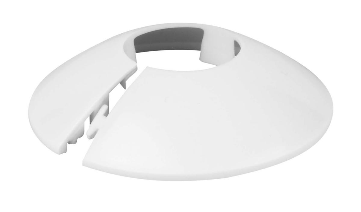 Dekkskiver skålformede, Faluplast - 22 mm skive yd 48 mm hvit