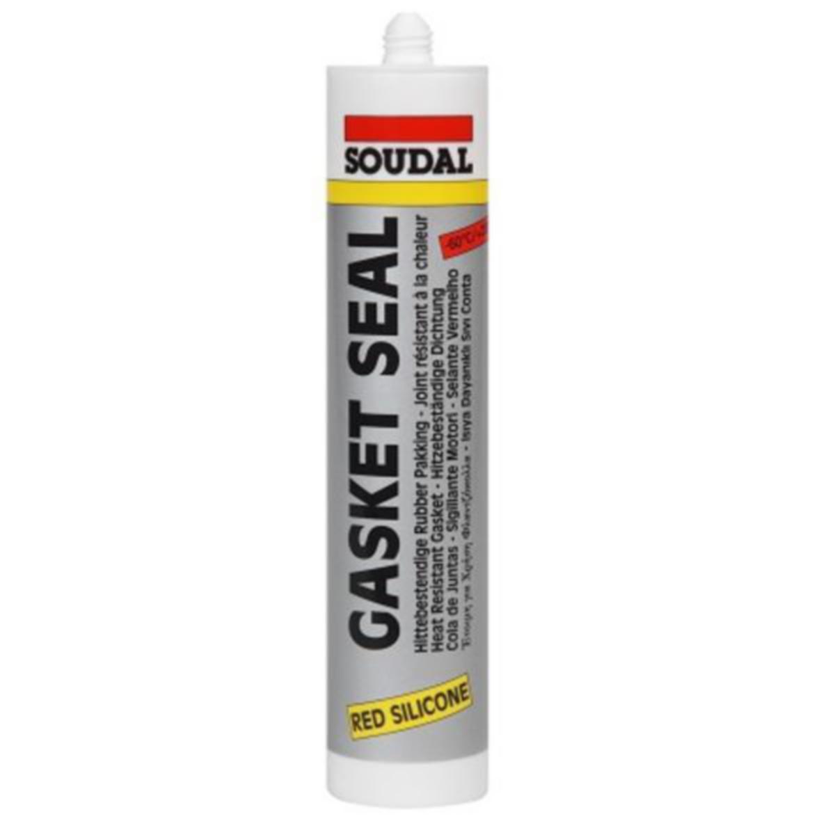Fugemasse silikon Soudal Gasketseal - Fugemasse silikon Gasketseal Soudal 310 ml rød