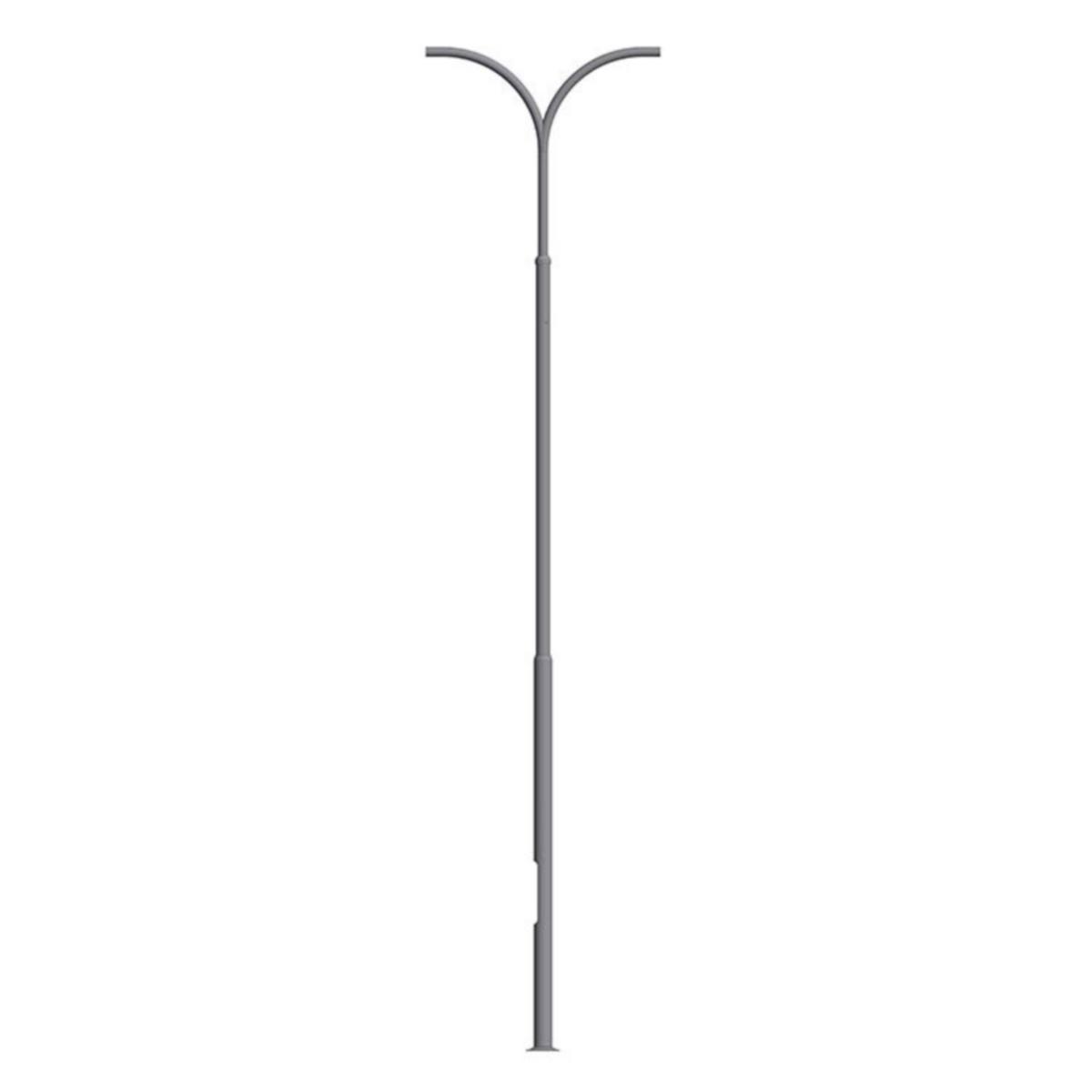 Master Vik Ørsta D buet R600 - D.BUET MAST 5M 90GR/R600 PL160 Galvanisert