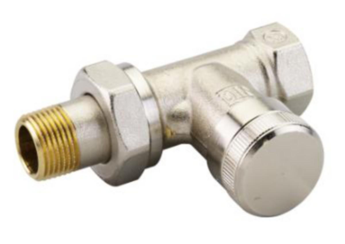 Returventil RLV rett, Danfoss - 3/8" RLV-10 returventil m/avst forn. rett