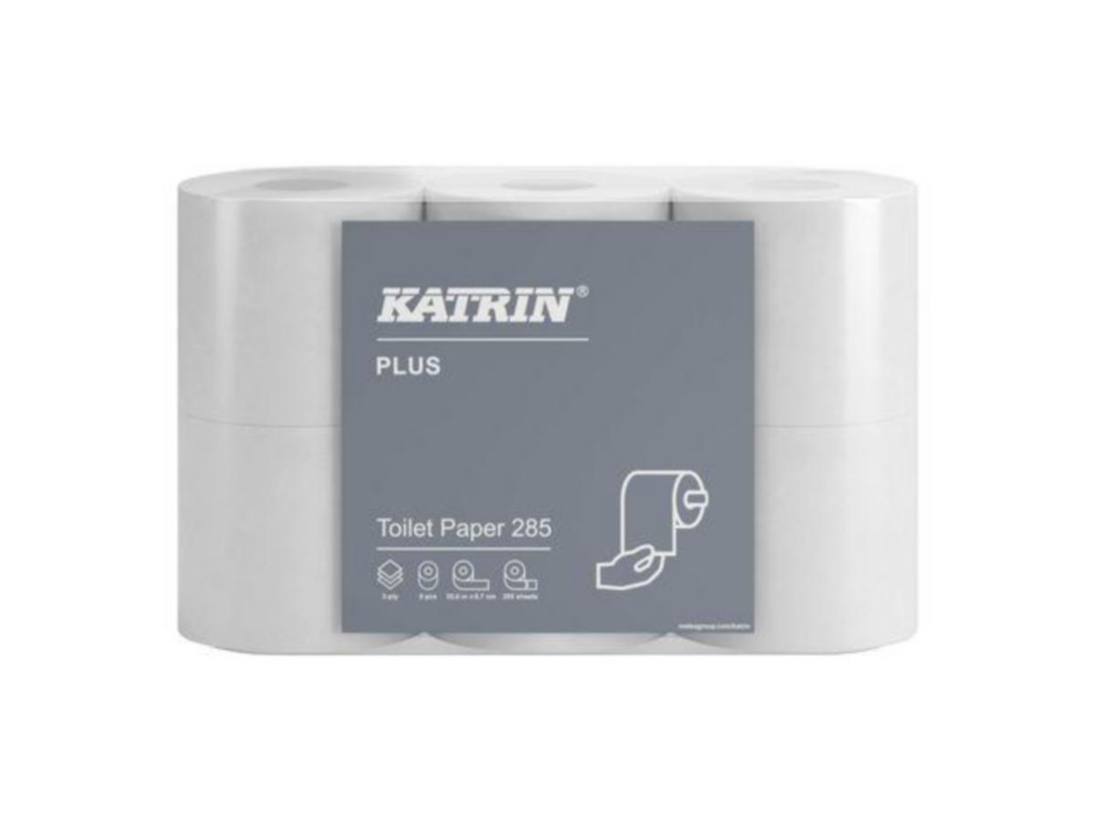 Toalettpapir KATRIN® Plus - Toalettpapir Plus 285 Katrin 3-lag 35.6m (6)