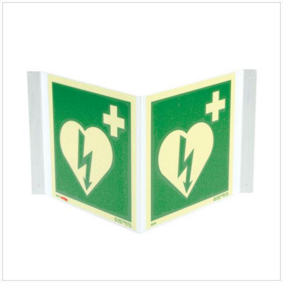 Markeringsskilt Snøgg® - Skilt Snøgg hjertestarter 20x20cmX2 plog