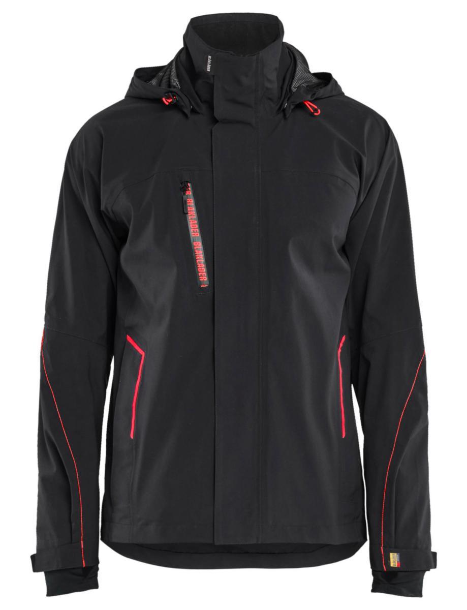 Skalljakke Blåkläder Stretch 4483 - Skalljakke Blåkläder Stretch 4483 svart/rød str L