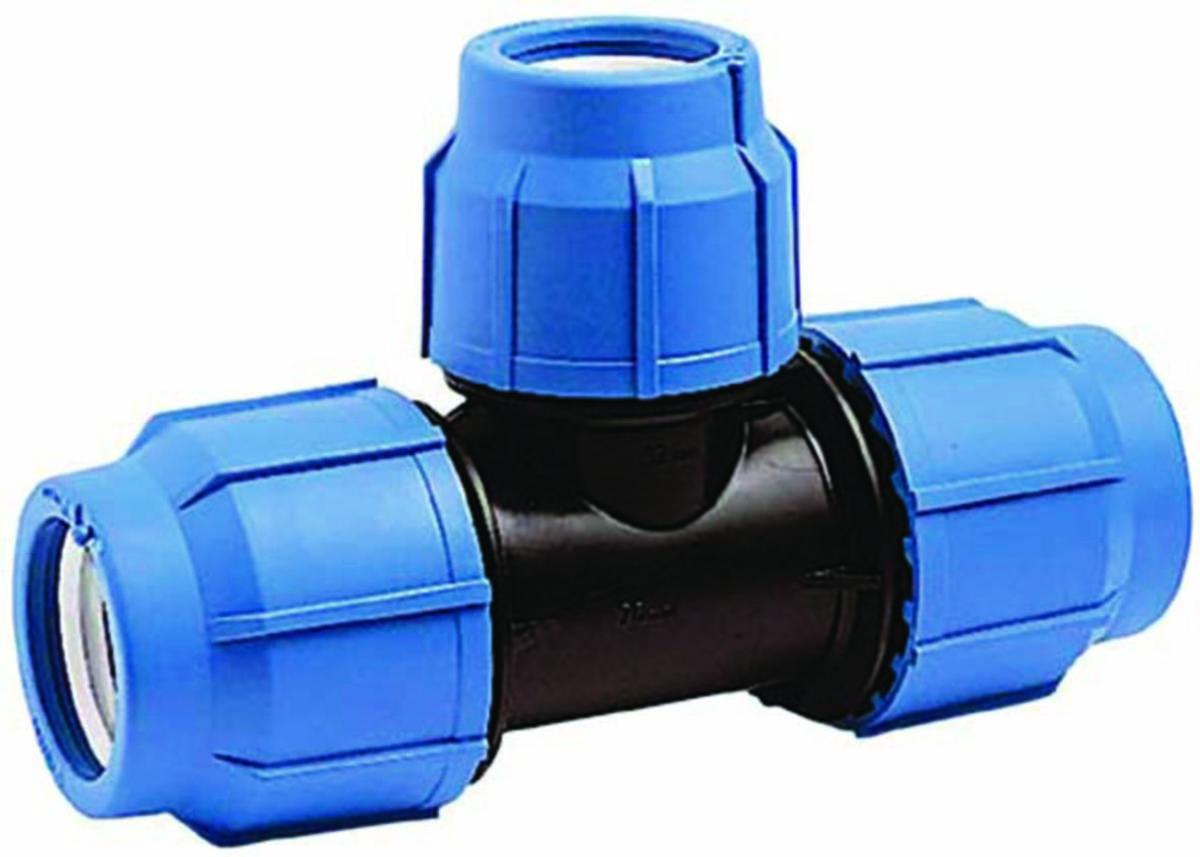 AHL Overgang T-rør, a-collection - 32 x 25 x 32 mm AHL t-rør for PE-trykkrør PN 16