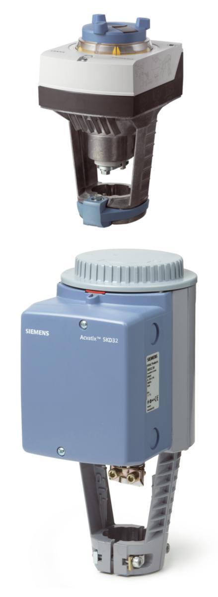 Ventilmotor SKD, Siemens - Ventilmotor SKD62.24V-0-10V slaglengde 20mm. 1000N