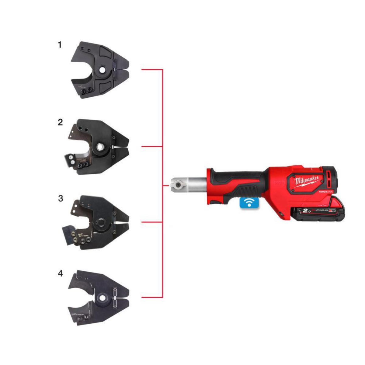 Kabelkutter Milwaukee M18 ONEHCC0 CU/ALSET Solo - Kabelkutt M18ONEHCC0CU/ALSET Milwaukee 18V Solo