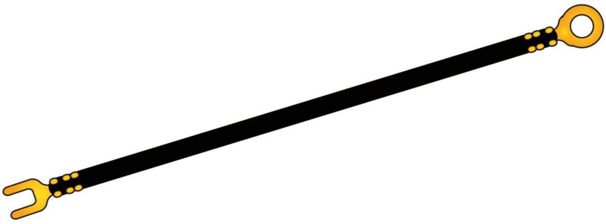 Koblingsledning intern - gaffel + øye, Oso - Oso koblingsledning intern - gaffel + øye - 4mm²