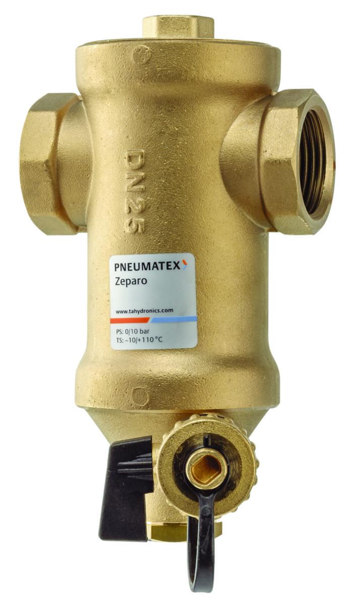 Slamutskiller Pneumatix horisontalmontering med magnet - 3/4" Pneumatex slamutskiller horisontalmontering m/magnet