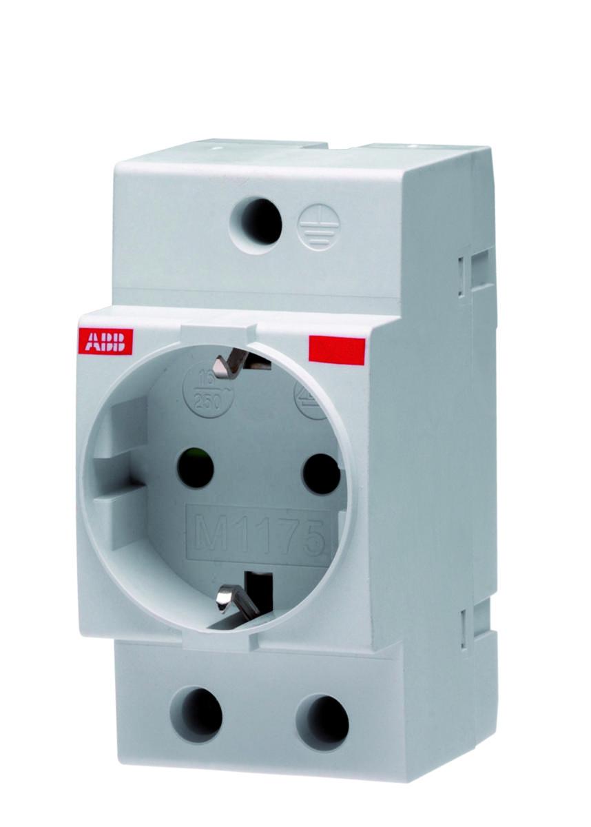 Stikkontakt ABB for Din Skinne - Stikk. f/din-skinne M1175 
