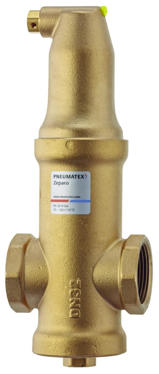 Mikrobobleutskiller Pneumatex Zeparo horisontalmontering - 1 1/4" Pneumatex mikrobobleut Zeparo Horisontalmontering