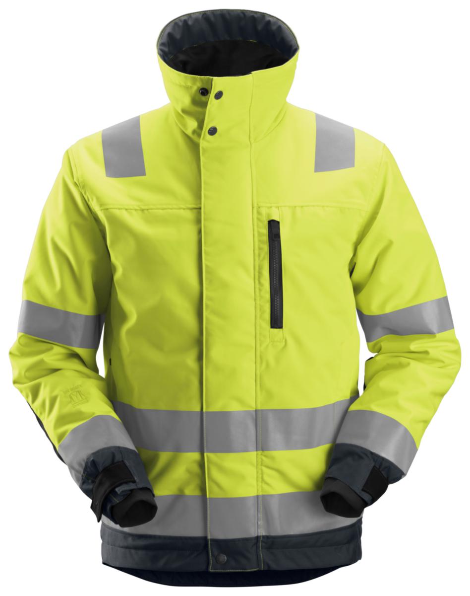 Vinterjakke Snickers® 1130 HiVis kl.3 - Vinterjakke Snickers 1130 HiVis kl.3 gul/ant.grå str XS