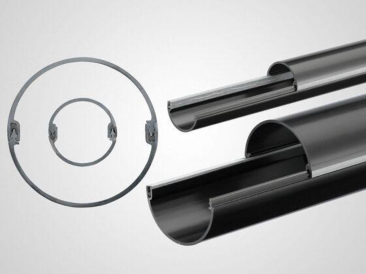 Delbare rør 40mm, 2m - delbare kabelrør ducatel | Ahlsel...