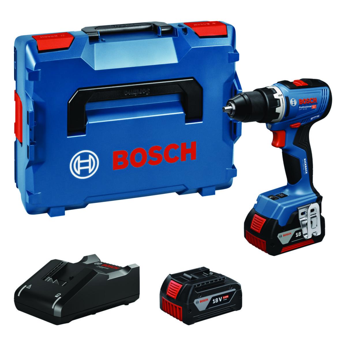 Bor/skrutrekker Bosch GSR 18V-65 2x5Ah L-BOXX - Bor/skrutrekker GSR 18V-65 Bosch 18V 2x5Ah L-BOXX