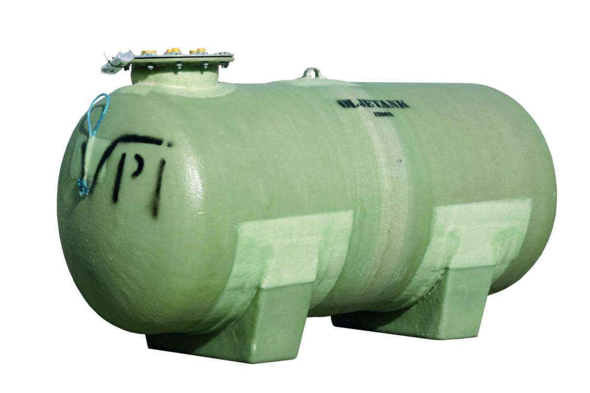 Oljetank med vugger, Kingspan - 1.400 ltr. Olje/Dieseltank vugger Kingspan