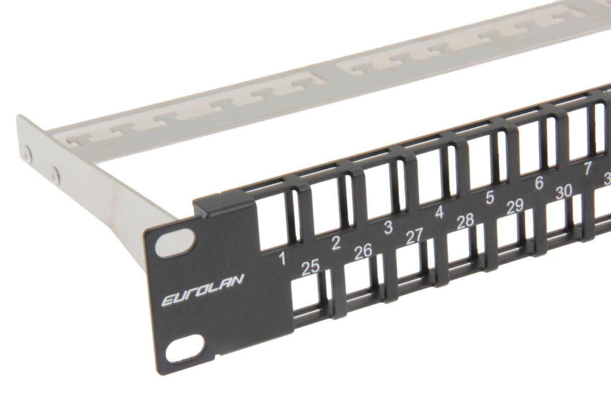 Patchpanel Eurolan 19" 1U 48P UTP - 19" Patchpanel 1U 48P UTP sva