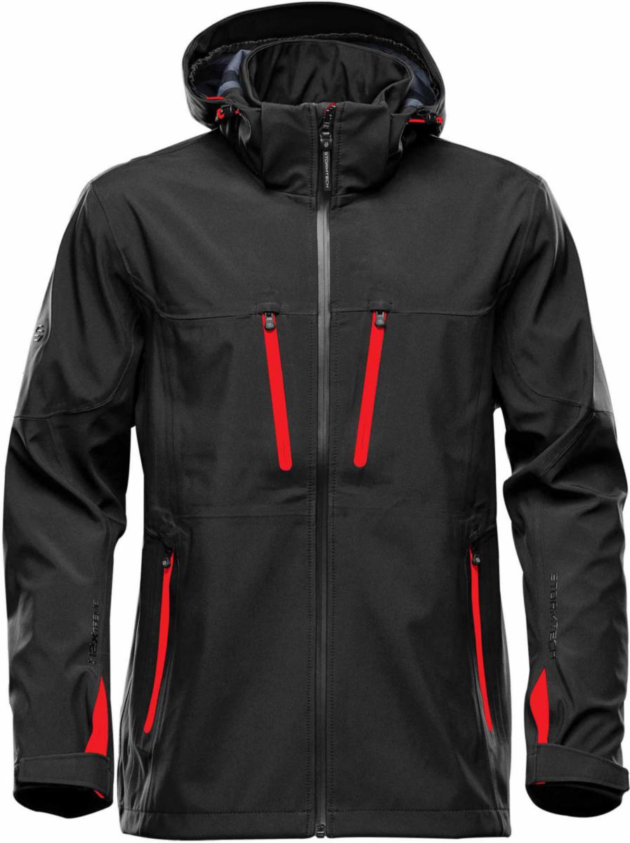 Skalljakke YOU® Patrol - Skalljakke Stormtech Patrol Svart/Rød str S