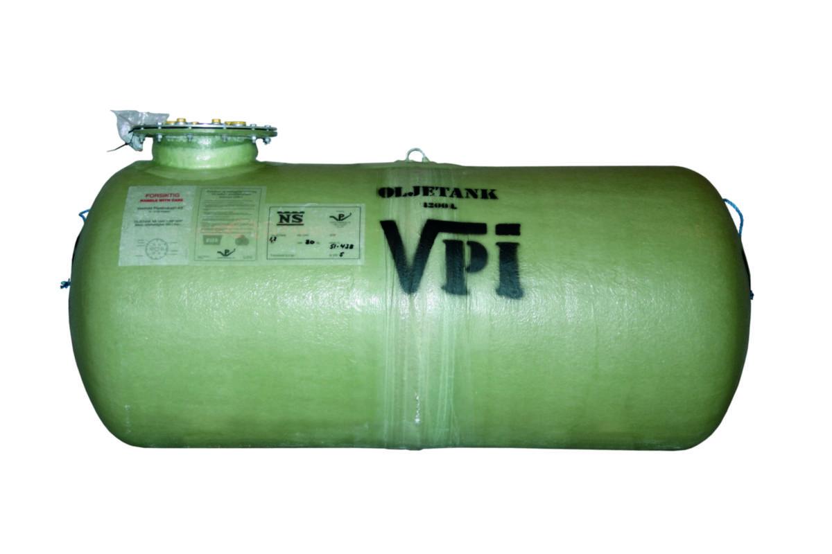 Oljetank for nedgraving, Kingspan - 1.400 ltr. Olje/Dieseltank 900 x 2350 mm Kingspan