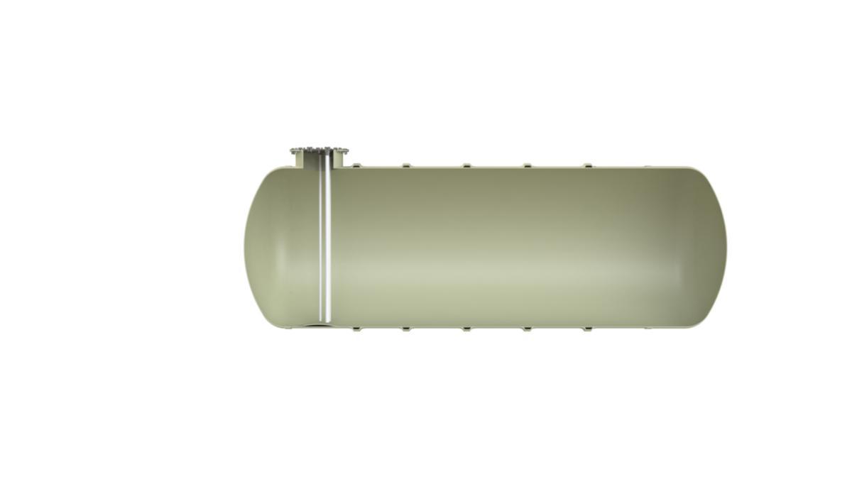 Oljetank for nedgraving, Kingspan - 9.000 ltr. Olje/Dieseltank 1600 x 4780 mm Kingspan
