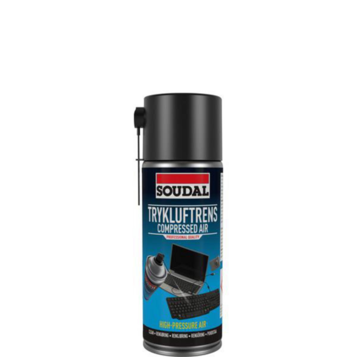 Rengjøringsmiddel Soudal Trykkluft - Rengjøringsmiddel Trykkluft Soudal spray 400ml