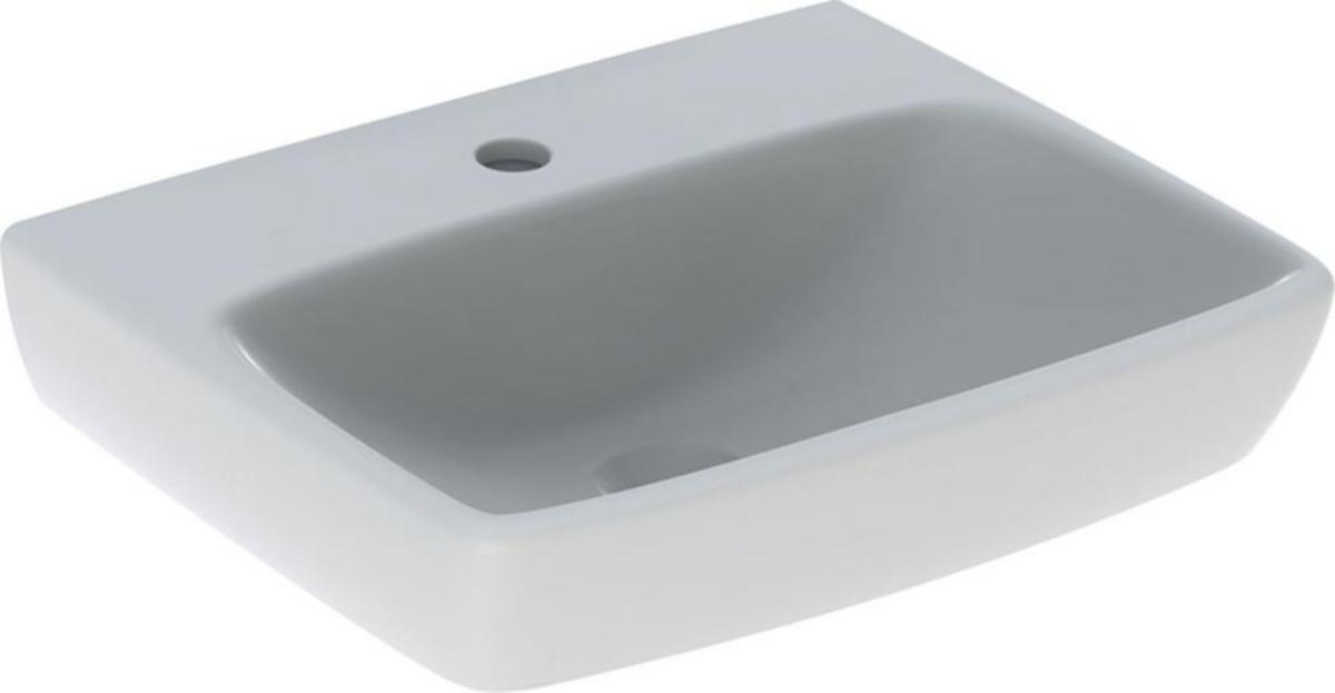 Servant Selnova Square 500 x 420 mm u/overløp, Geberit - Geberit Selnova Square servant 50x42cm u/overløp for bolter