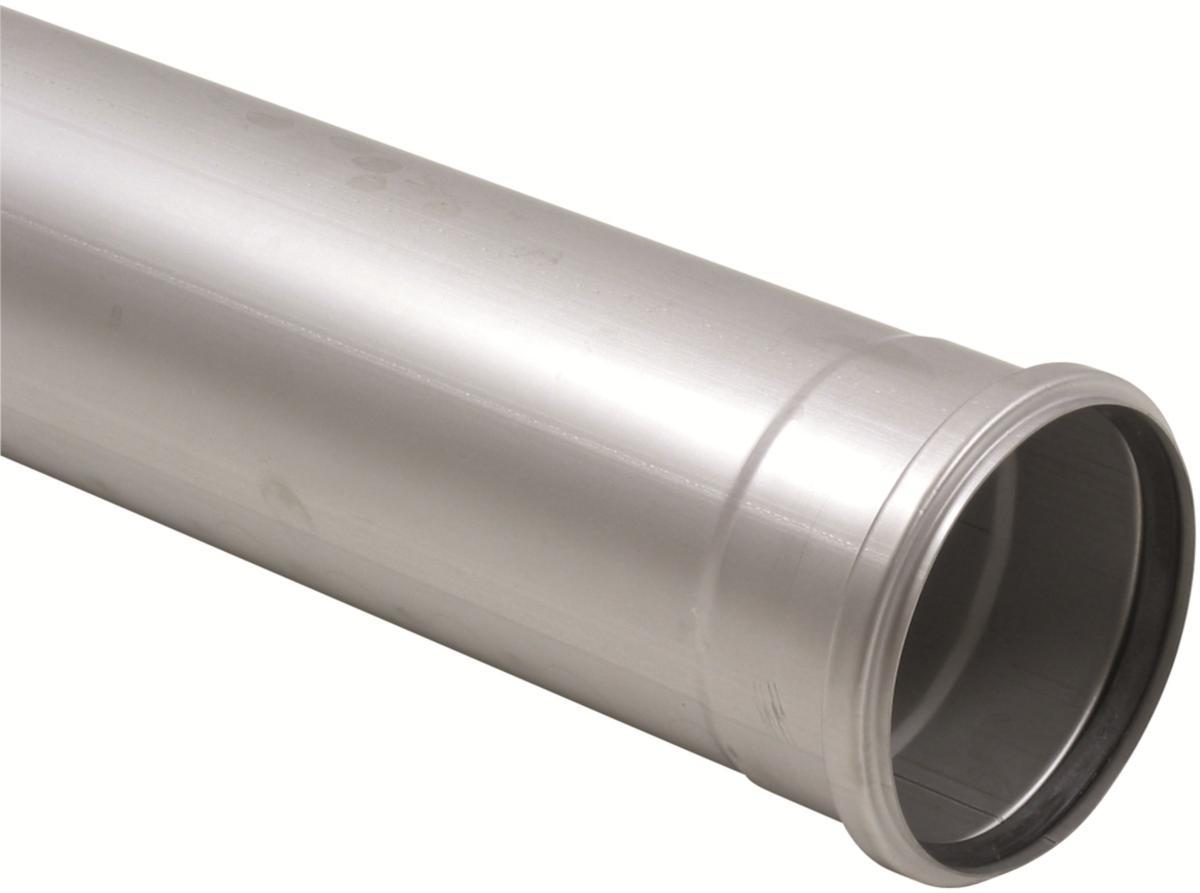 Rør med 1 muffe, AISI 316, Europipe - 125 x 2000 mm Europipe rør m/1 muffe. AISI 316L