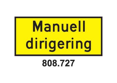 Manuell  dirigering Skilt nr.808.727 MS Type