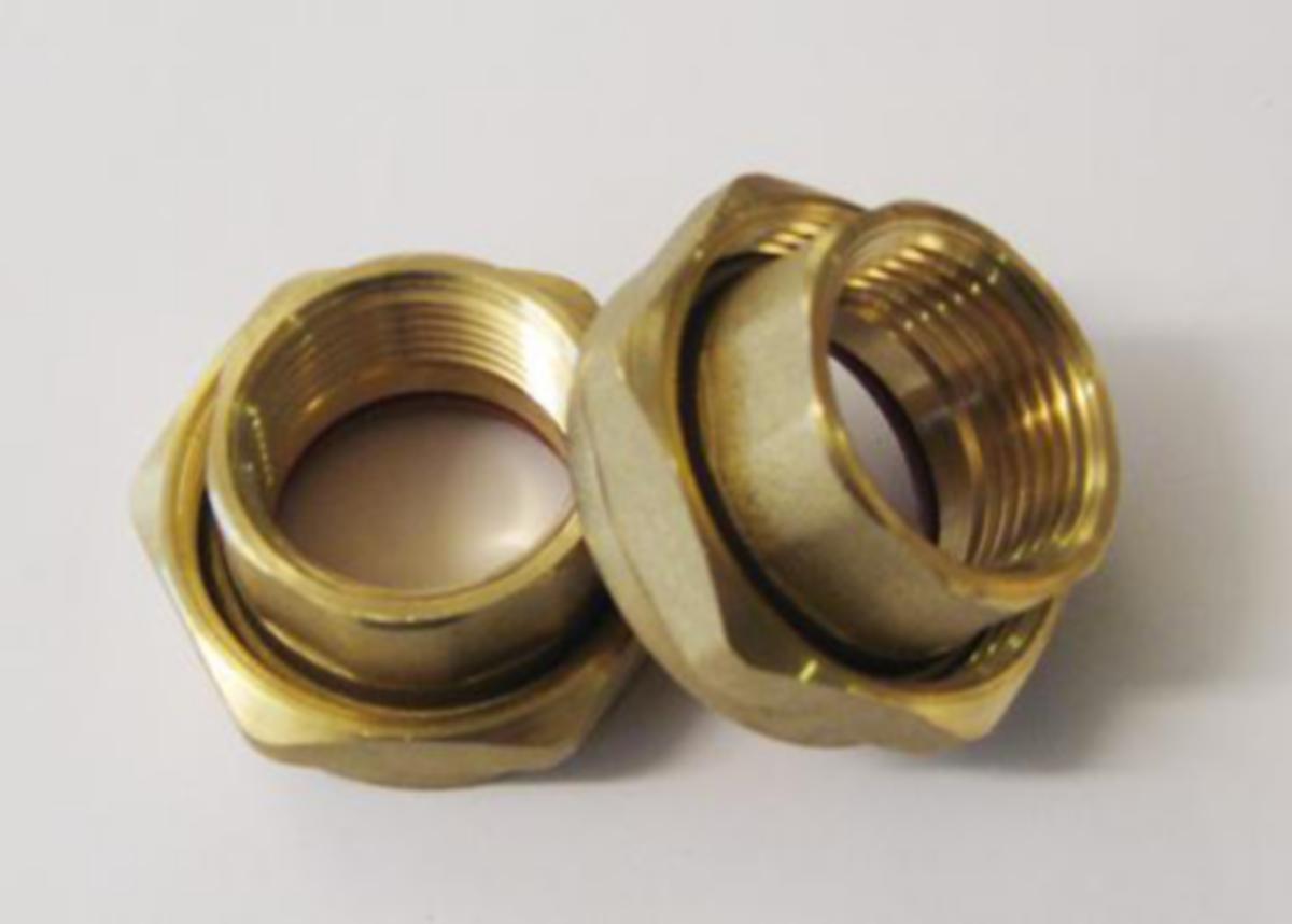 Unionsett for UPS, Grundfos - 11/2"x 1" unionsett (2 stk) f/UP2B Grundfos