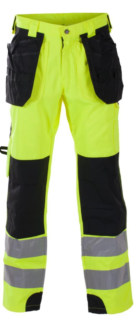 Håndverksbukse BS Dokka HiVis kl.2 - Håndverksbukse BS Dokka HiVis kl.2 gul/sva str C68
