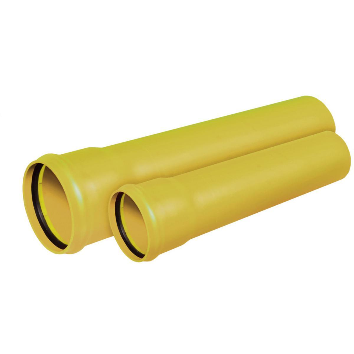 Protectline Kabelrør PVC, gul, Pipelife - 110 x 3.2 mm PVC gule kabelrør lgd. = 6 mtr. Protectline SN8