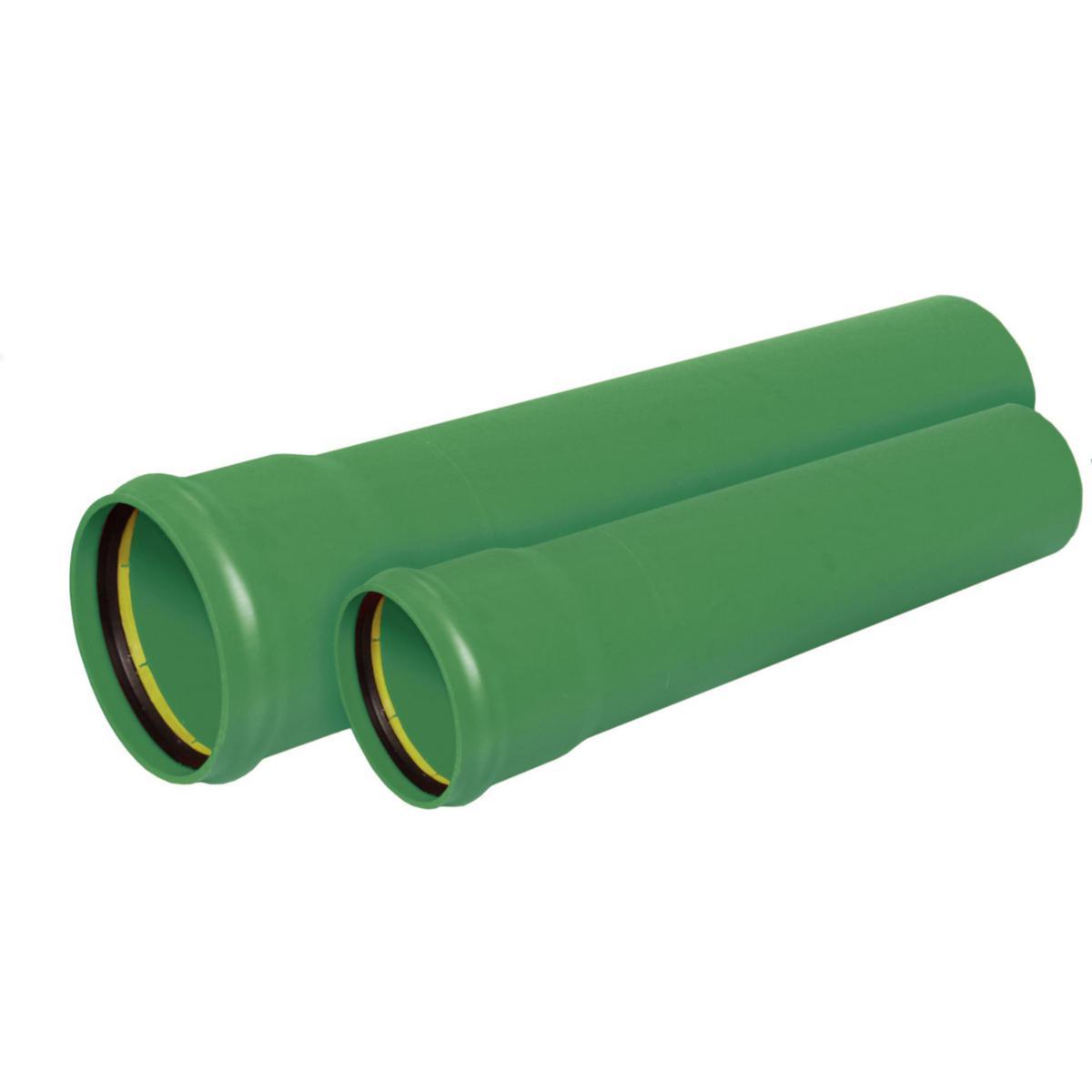 Protectline Kabelrør PVC, grønn, Pipelife - 110 x 3.2mm PVC grønn kabelrør lgd. = 6 mtr. Protectline SN8