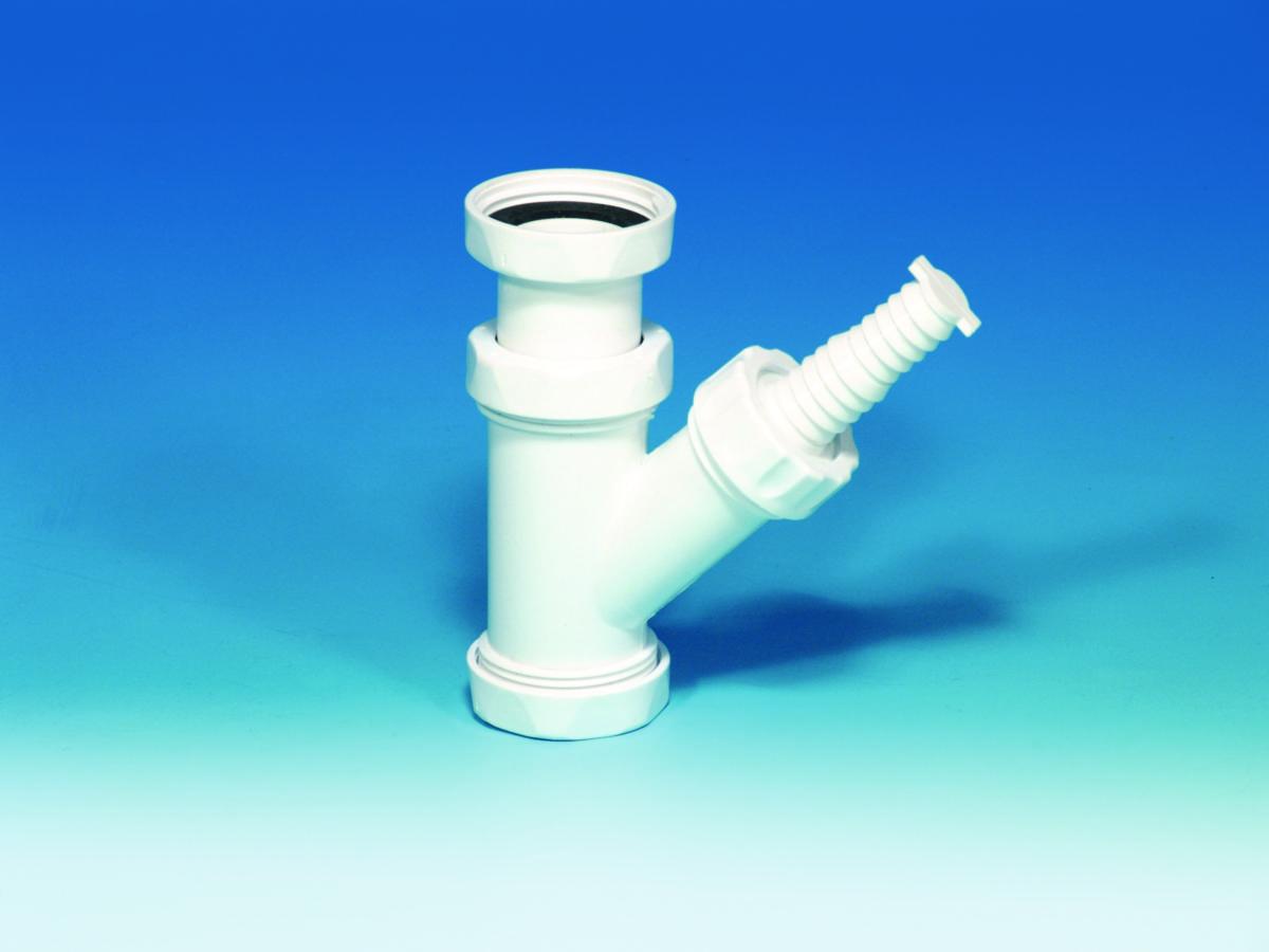 Grenrør 67,5° med slangetilbobling, Purus - 32 mm PP grenrør f/v.m.ansl.v. serv.m/telesk.rør art.51529