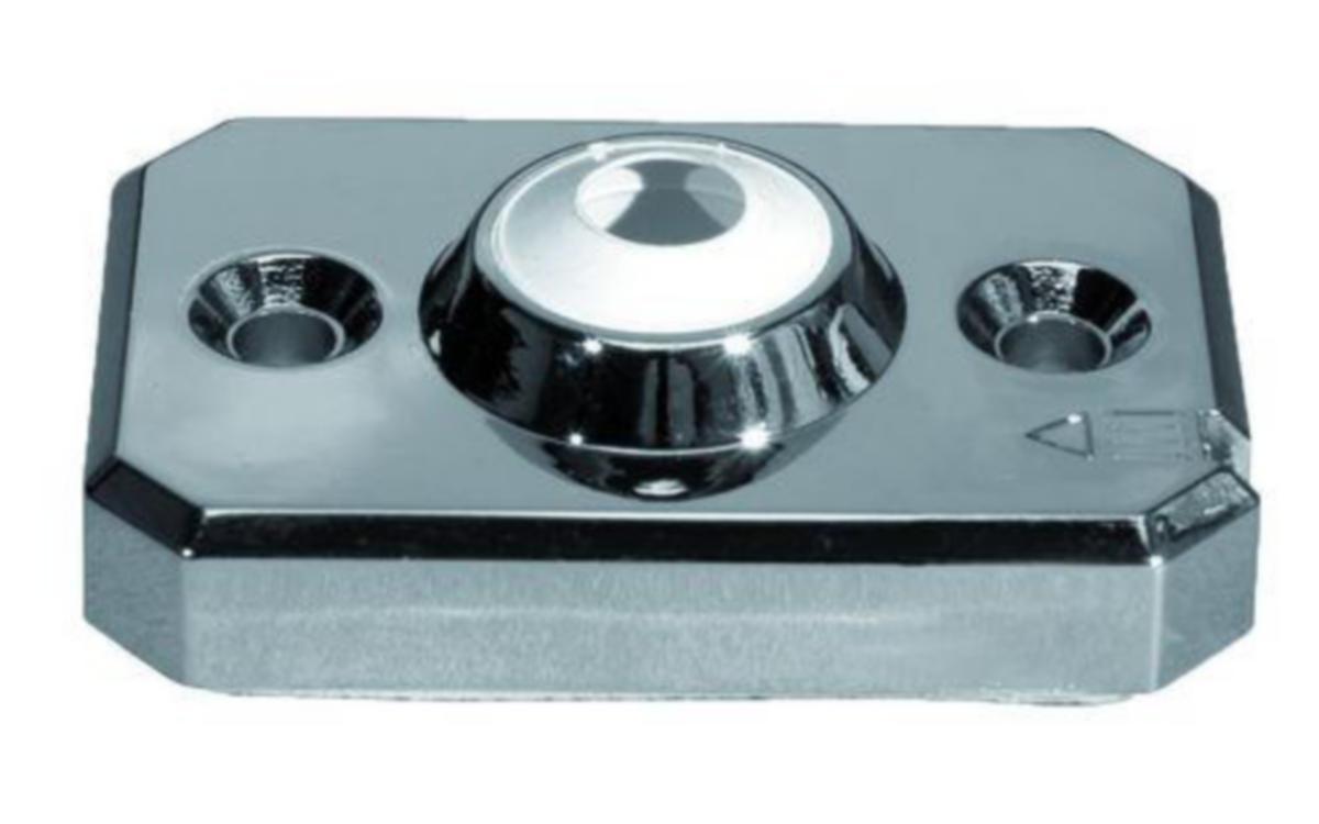 Dekkskive for våtrom enkel krom, Purus Joti - Purus våtroms dekkskive enkel Ø10-15 krom