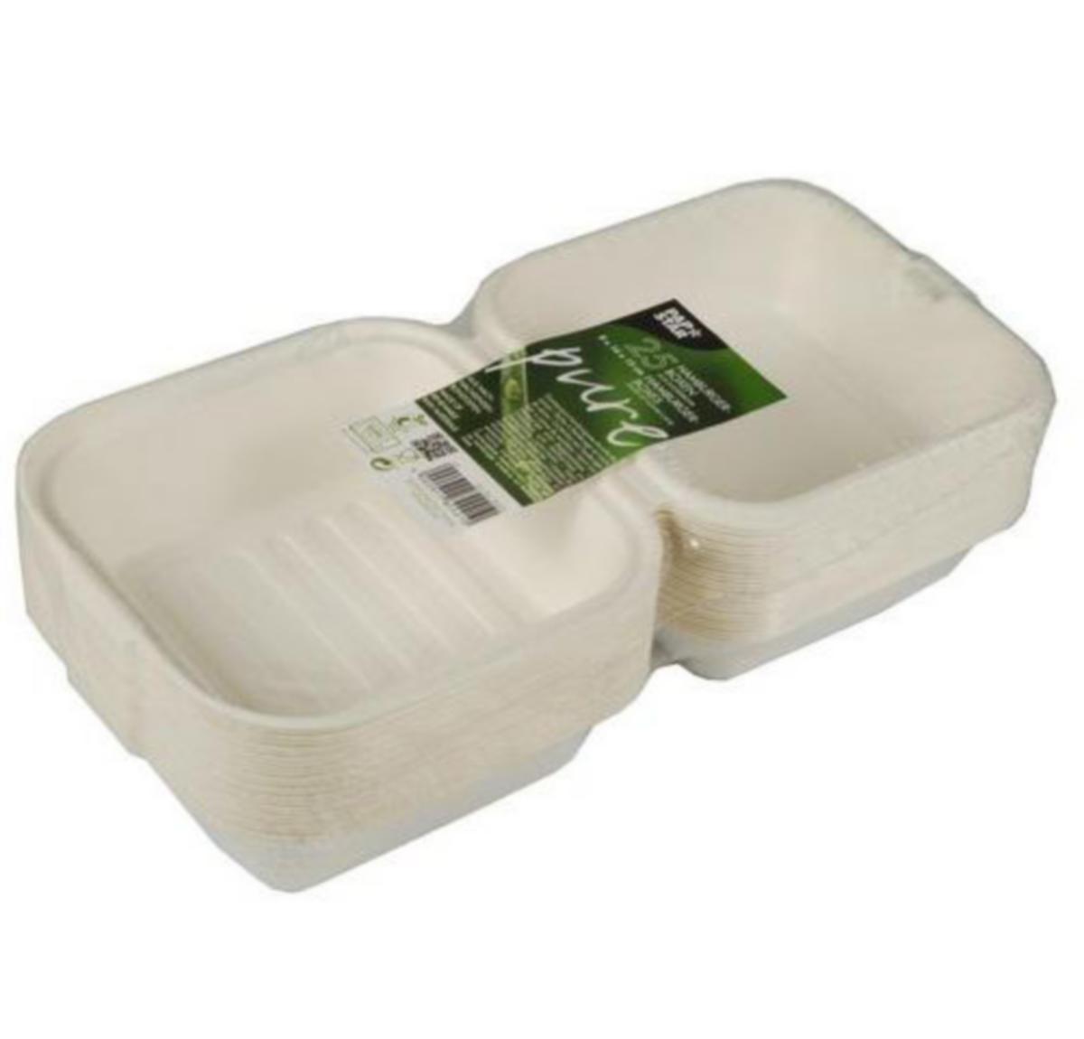 Varmmatboks Papstar - Varmmatboks 1-rom 150x144x80mm Papstar Sukkerrør hvit (25)