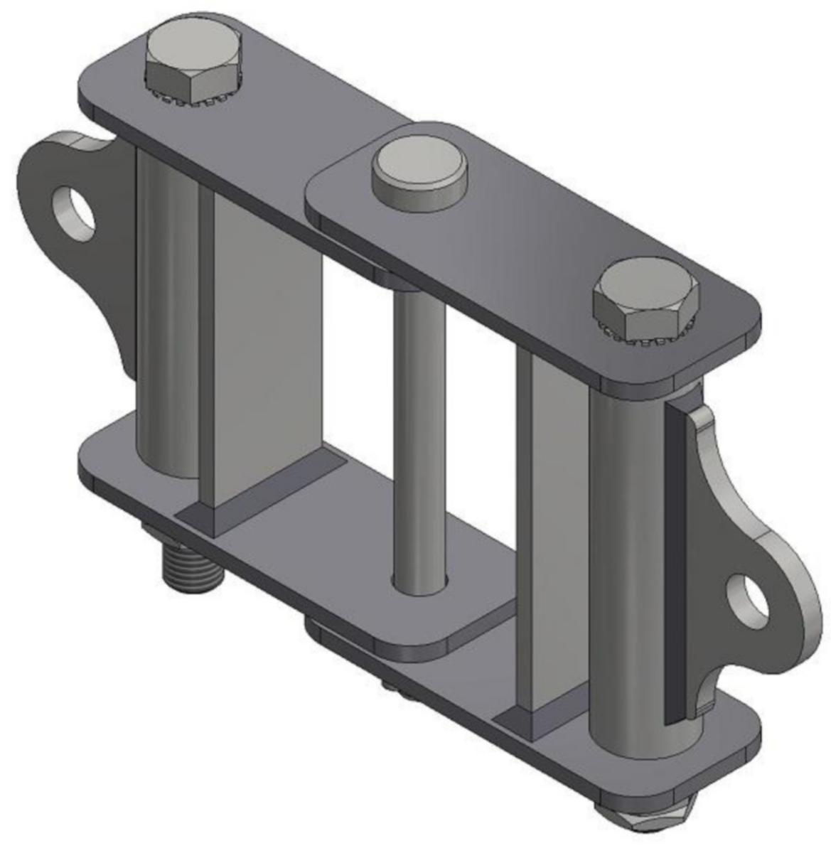 Fasefeste tosidig for travers F160 EL-tjeneste - Forankr.feste tosidig flagg 160mm P8 F160-8TA