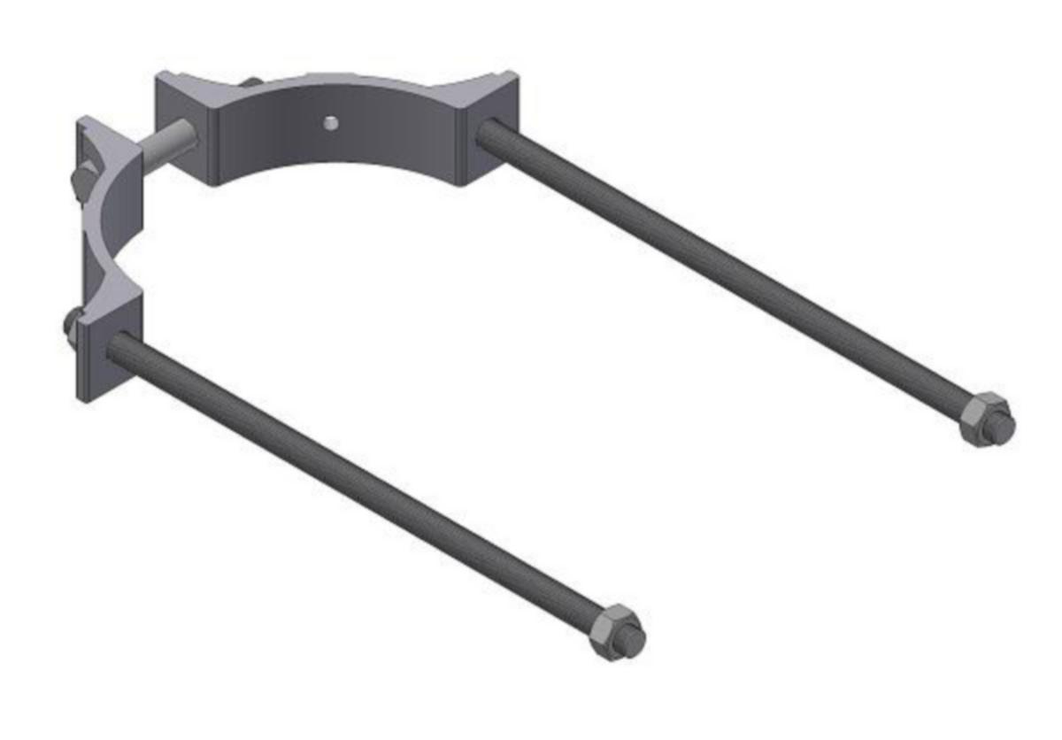 Masteklaver El-Tjeneste regulerbare 66 og 132kV - Masteklave reg.bar. Bolt 500mm Mk2433