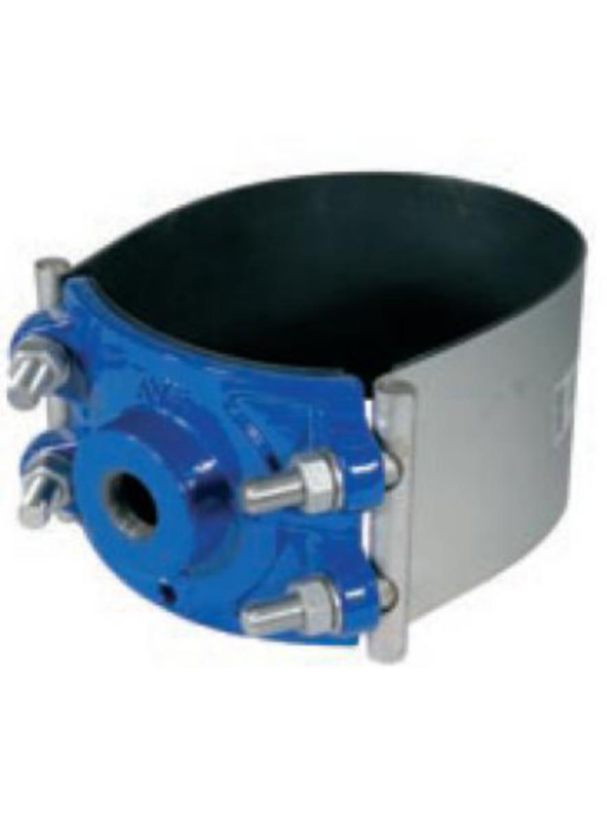 Anboringsklammer f/PVC-PE u/ventil AVK - 315 mm x 2" AVK anb.klammer m/epoxy f/PVC og PE