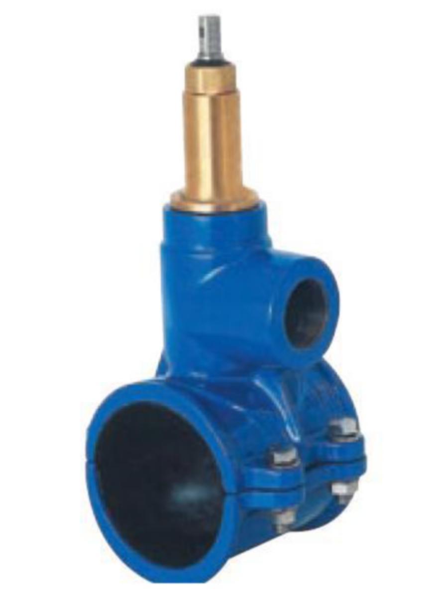 Anboringsklammer f/PVC-PE m/ventil. Type 727/09 AVK - 110 x 2" AVK anb. klammer f/PVC/PE type 727/09-01