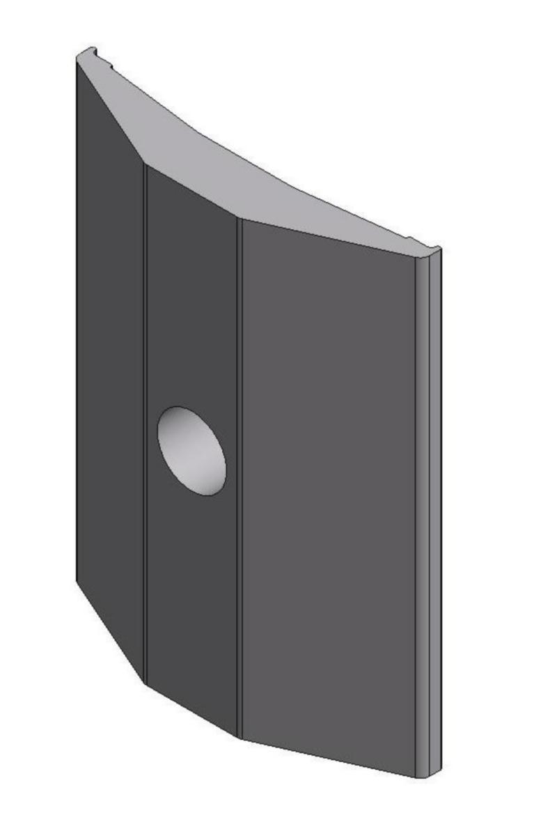 Underlagsskive El-Tjeneste f/Traverser 66 og 132kV - Underlagsskive lengde 160mm SA 160S