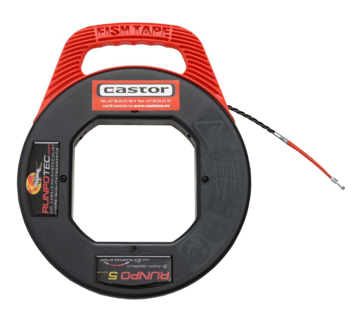 Trekkfjær Castor Runpo5 - Runpo5 i kassett 30m