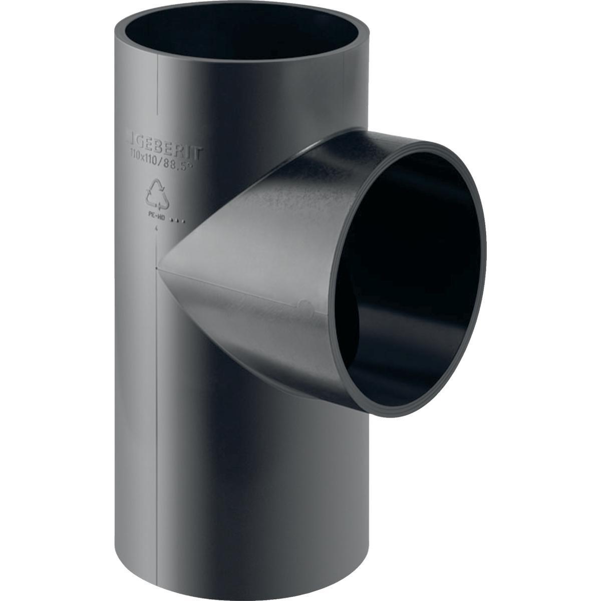 Grenrør 88.5°, PEH - 75 x 50 mm x 88.5° PEH grenrør 