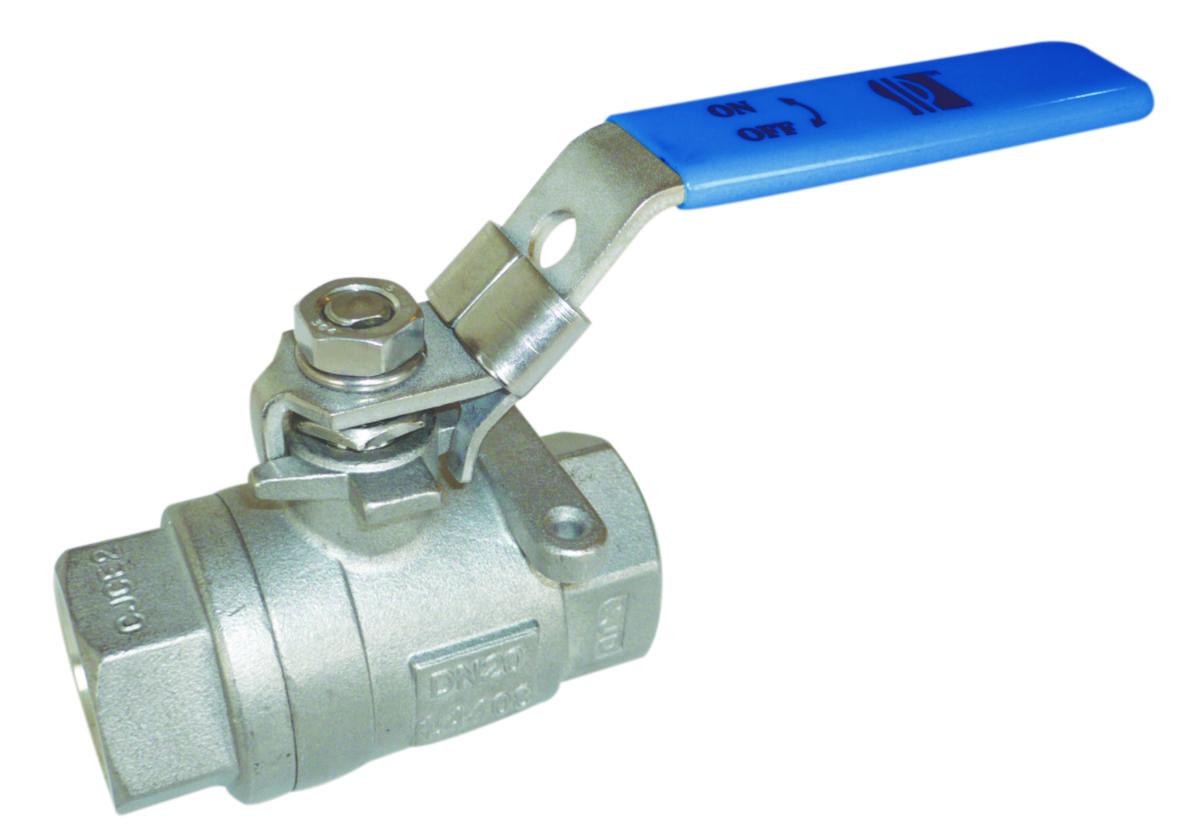 Kuleventil m/fullt løp 2-delt SIP 121, NPT syrefast - 3" kuleventil 2-delt PN40 SIP 121-s-10NPT. m3. AISI 316