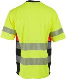 T-skjorte BS Gjøvik HiVis kl.3 gul/sva str 5XL