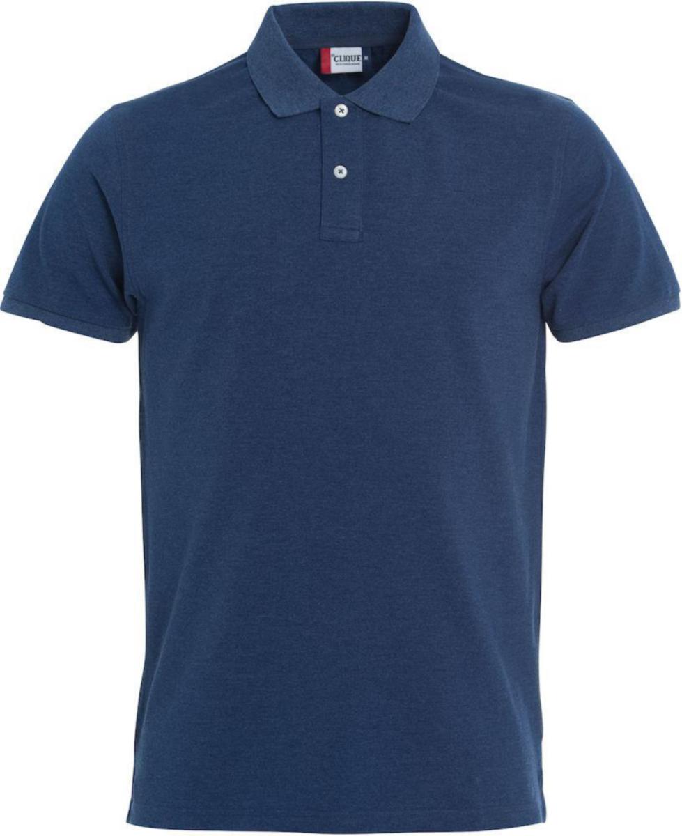 Piqueskjorte Clique™ Stretch Premium Polo 028240 - Piqueskjorte Clique Premium blåmelert str 3XL