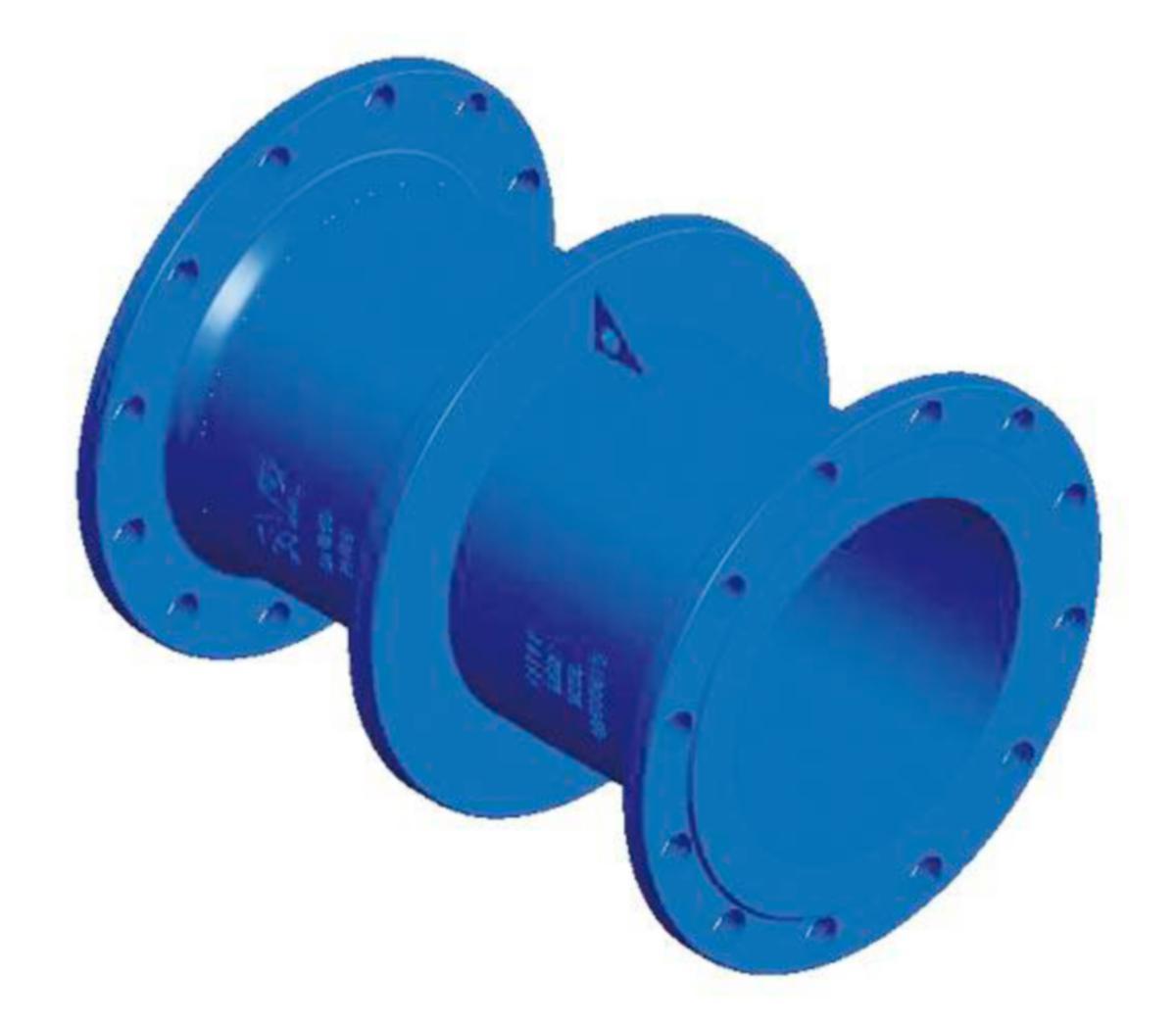 Flenserør med krave AVK - DN 200 flenserør L=1000mm m/murkrave PN10