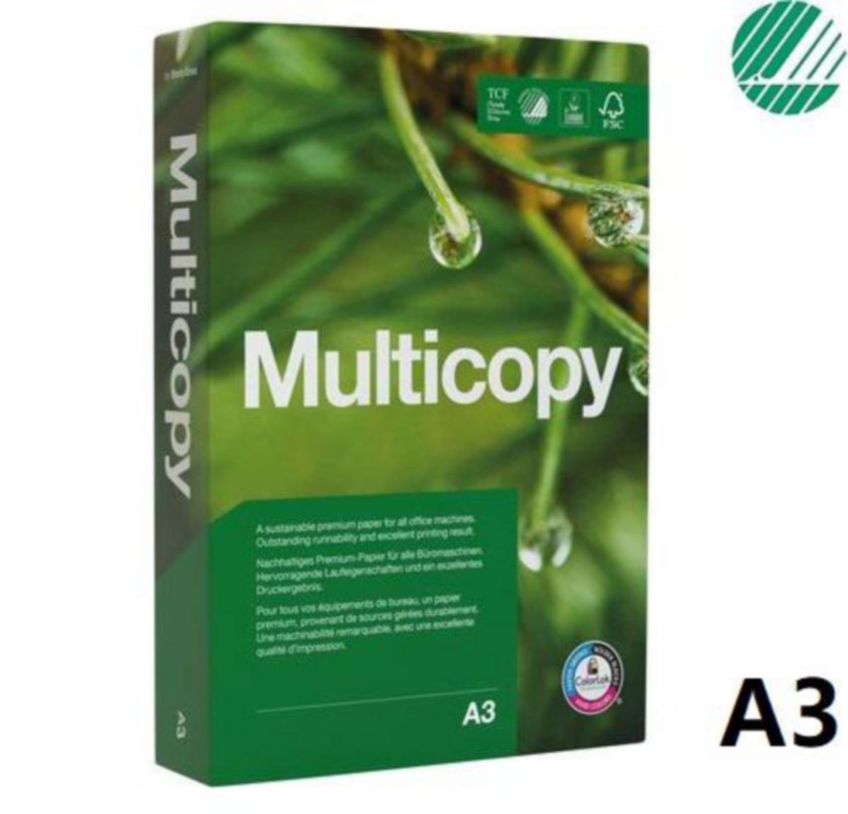 Kopipapir Multicopy A3 Org 80g - Kopipapir Multicopy A3 Org 80g 500 stk