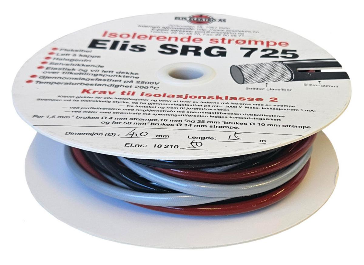 Isolasjonsstrømpe Elis Elektro SRG 725 - Strømpe kortsl.sik.4mm (3X5M) sort/grå/brun