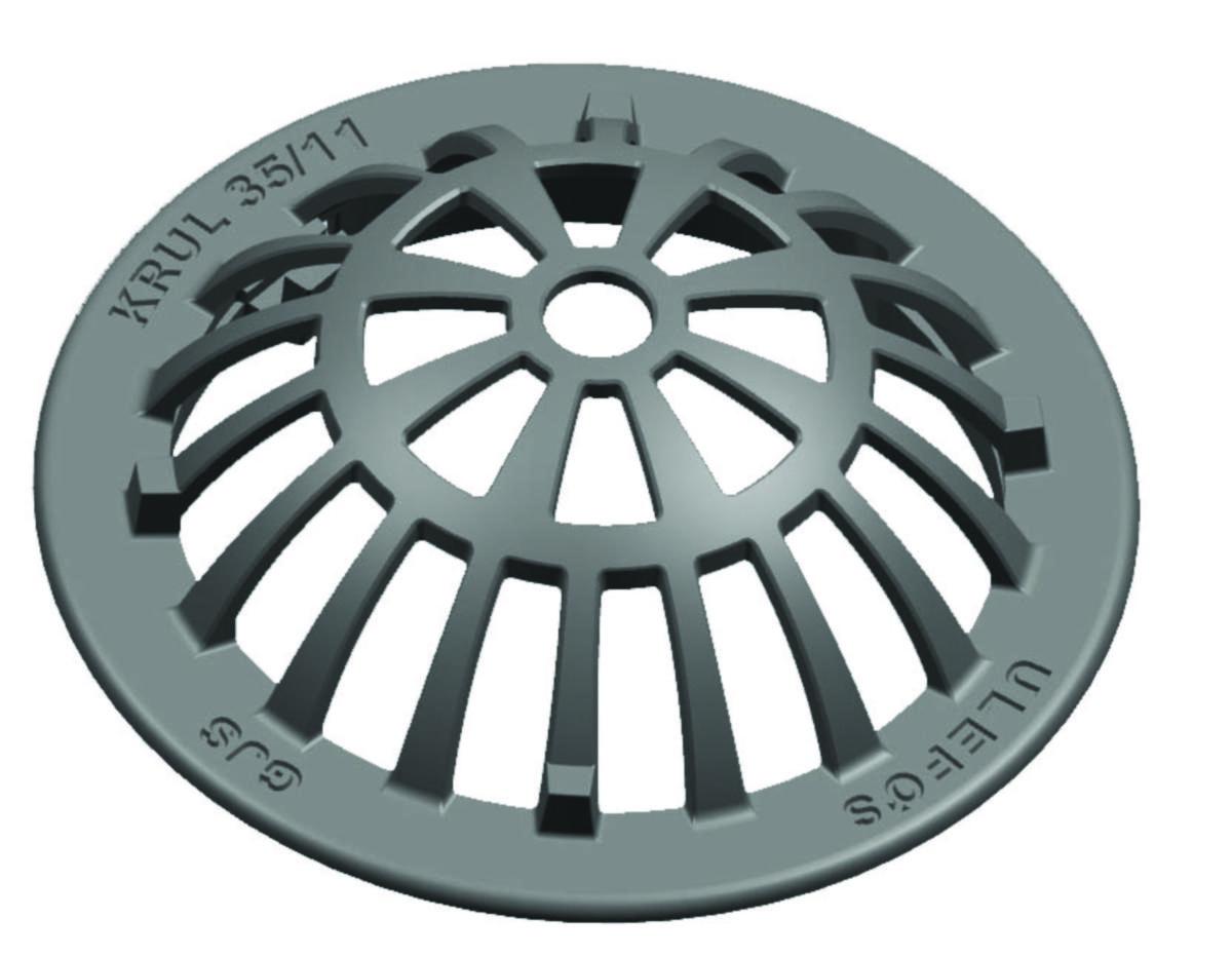 Kuppelrist, KRUL 30 og 35 Ulefos - Ulefos kuppelrist KRUL 35/11 f/400 sandfangkum Selvlåsende