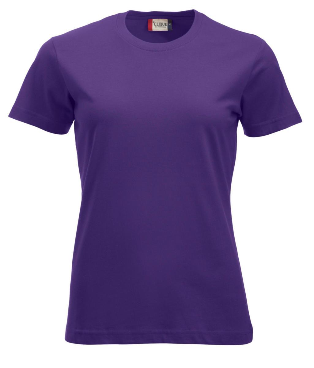 T-skjorte dame Clique™ New Classic-T - T-skjorte dame Clique New Classic-T Sterk lilla str XS