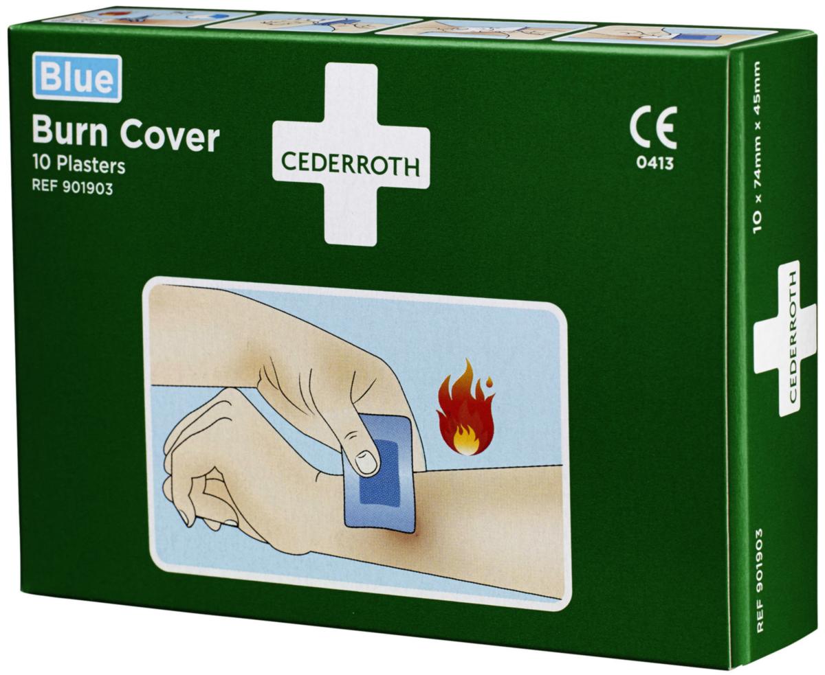 Plaster Cederroth Burn Cover 901903 - Plaster Cederroth Burn Cover 74X45mm brannskadeplaster 10pk